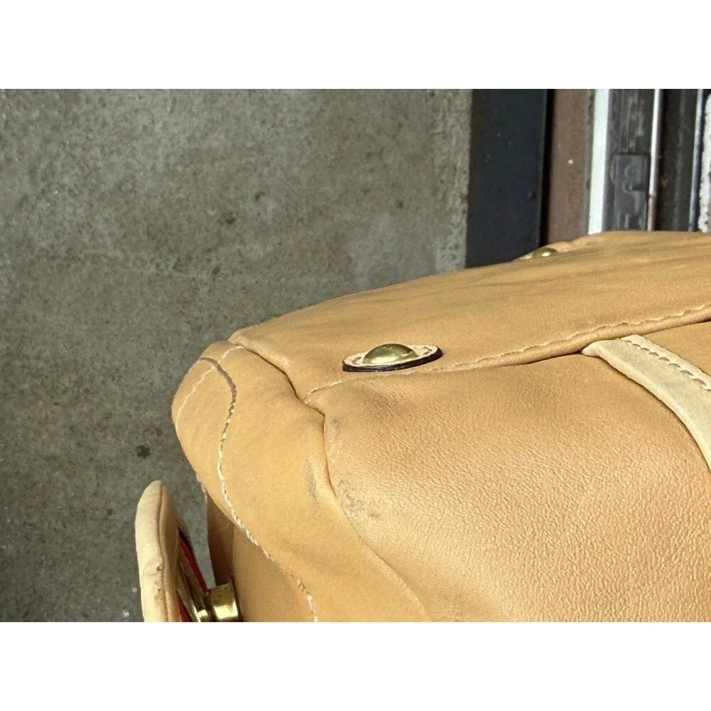 Coach Bonnie Leather Satchel in Brass/Camel/Sand